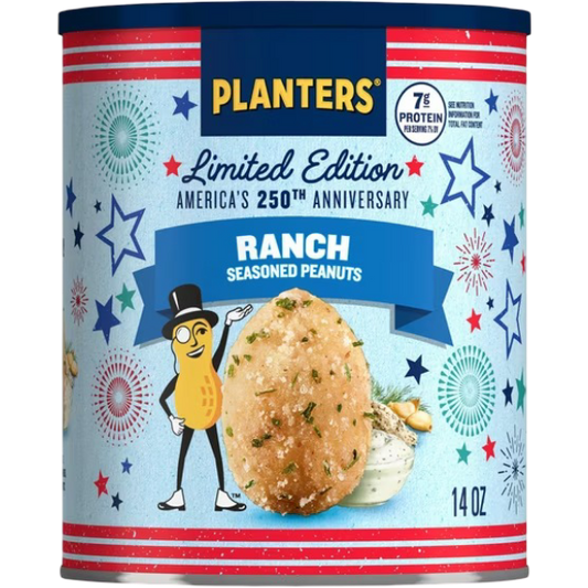 PLANTERS Ranch Seasoned Peanuts Limited Edition, 14 oz