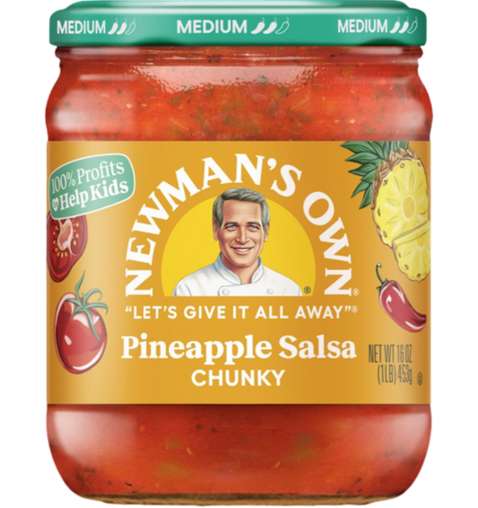 Newman's Own Chunky Medium Pineapple Salsa 16 oz