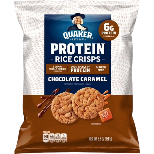 Quaker Protein Crisps Chocolate Caramel Mini Rice Cakes, 5.2 oz