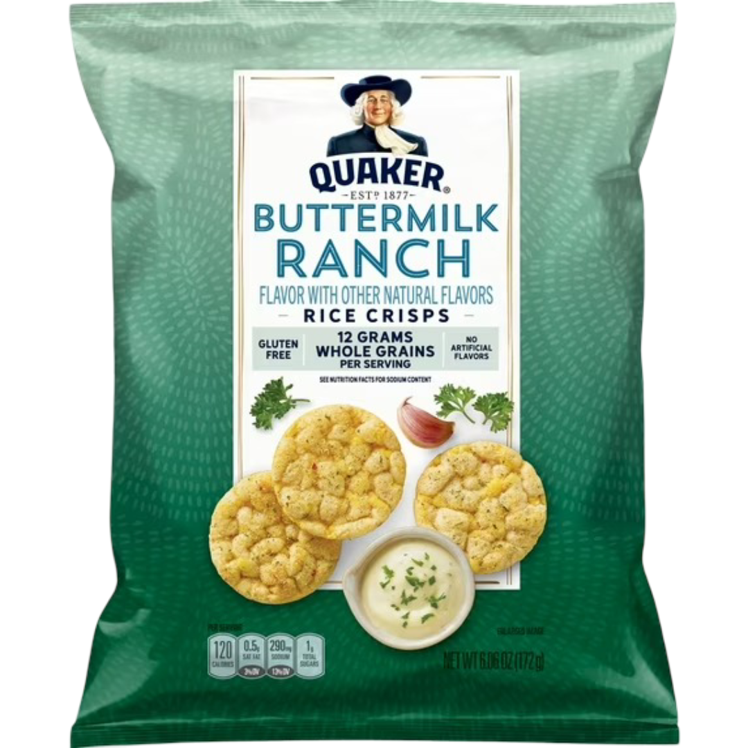 Quaker Rice Crisps, Buttermilk Ranch, 6.06oz