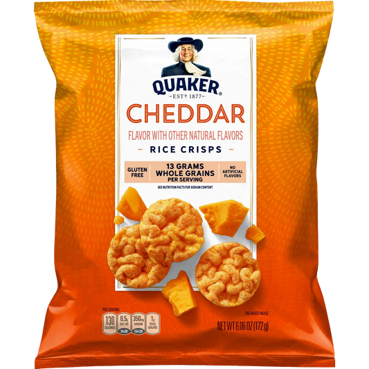 Quaker Rice Crisps, Cheddar Cheese, Gluten Free, 6.06oz