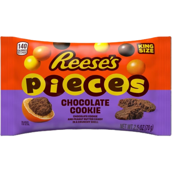 Reese's Pieces Chocolate Cookie & Peanut Butter Candy, 2.5 oz