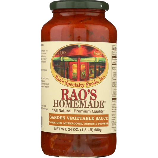 Rao's Homemade Mushroom & Bell Pepper Garden Vegetable Sauce, 24oz