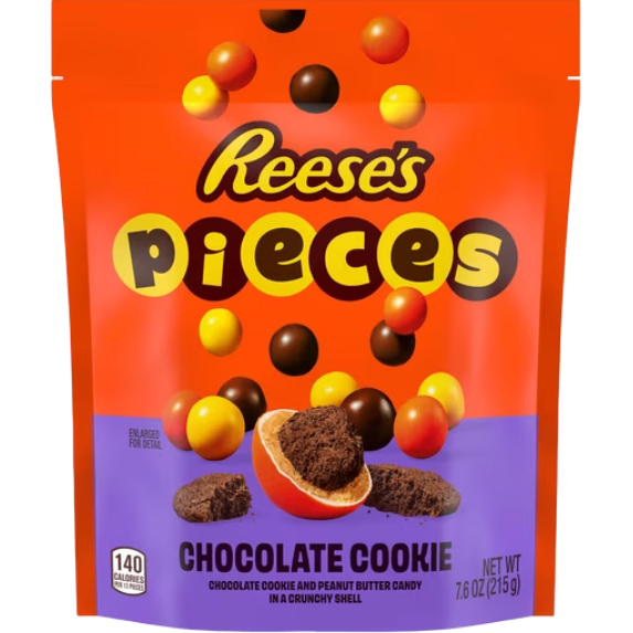 Reese's Pieces Chocolate Cookie & Peanut Butter Candy, 7.6 oz