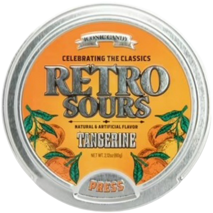 Retro Sours Tangerine Sour Candy, 2.12 oz