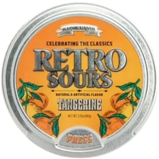Retro Sours Tangerine Sour Candy, 2.12 oz
