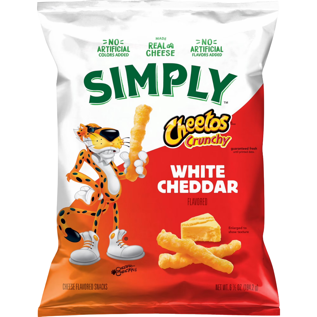 Simply Cheetos Crunchy Cheese White Cheddar Flavored Snacks, 6.5 oz