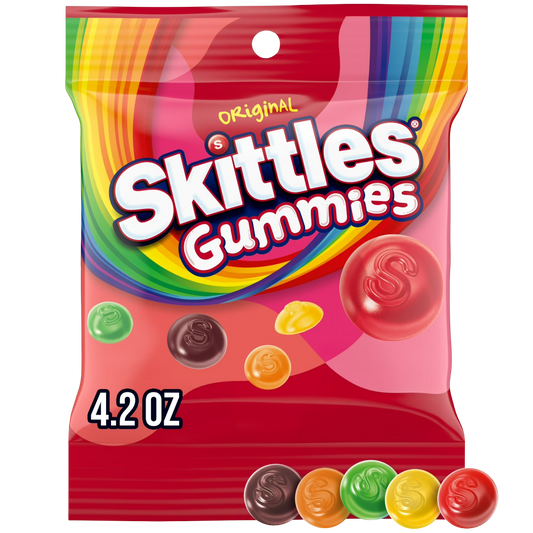 Skittles Original Gummy Candy, 4.2oz