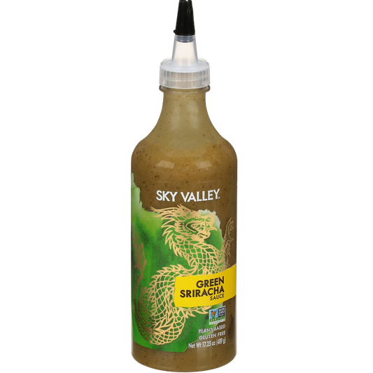 Sky Valley Green Sriracha Sauce, Gluten Free, 17.25 oz