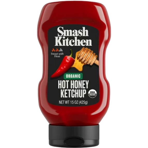 Smash Kitchen Organic Hot Honey Ketchup, 15 oz