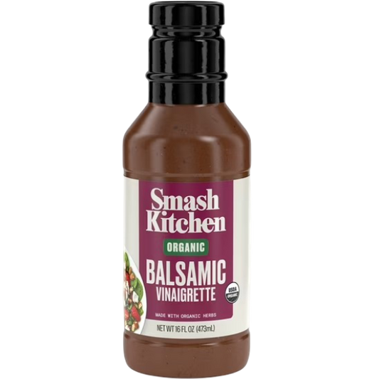 Smash Kitchen Organic Balsamic Vinaigrette Salad Dressing, 16 fl oz