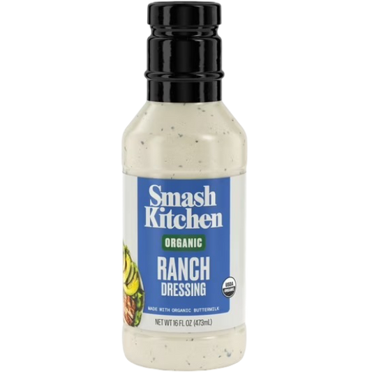 Smash Kitchen Organic Ranch Salad Dressing, 16 fl oz