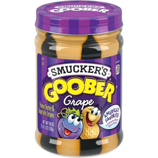 Smucker’s Goober Peanut Butter & Grape Jelly Stripes, 18oz