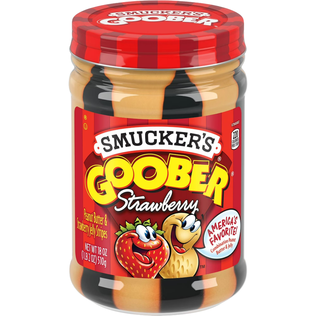 Smucker's Goober Peanut Butter & Strawberry Jelly Stripes, 18oz