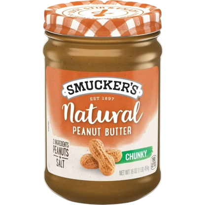 Smucker’s Natural Chunky Peanut Butter, 16oz