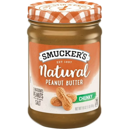 Smucker’s Natural Chunky Peanut Butter, 16oz