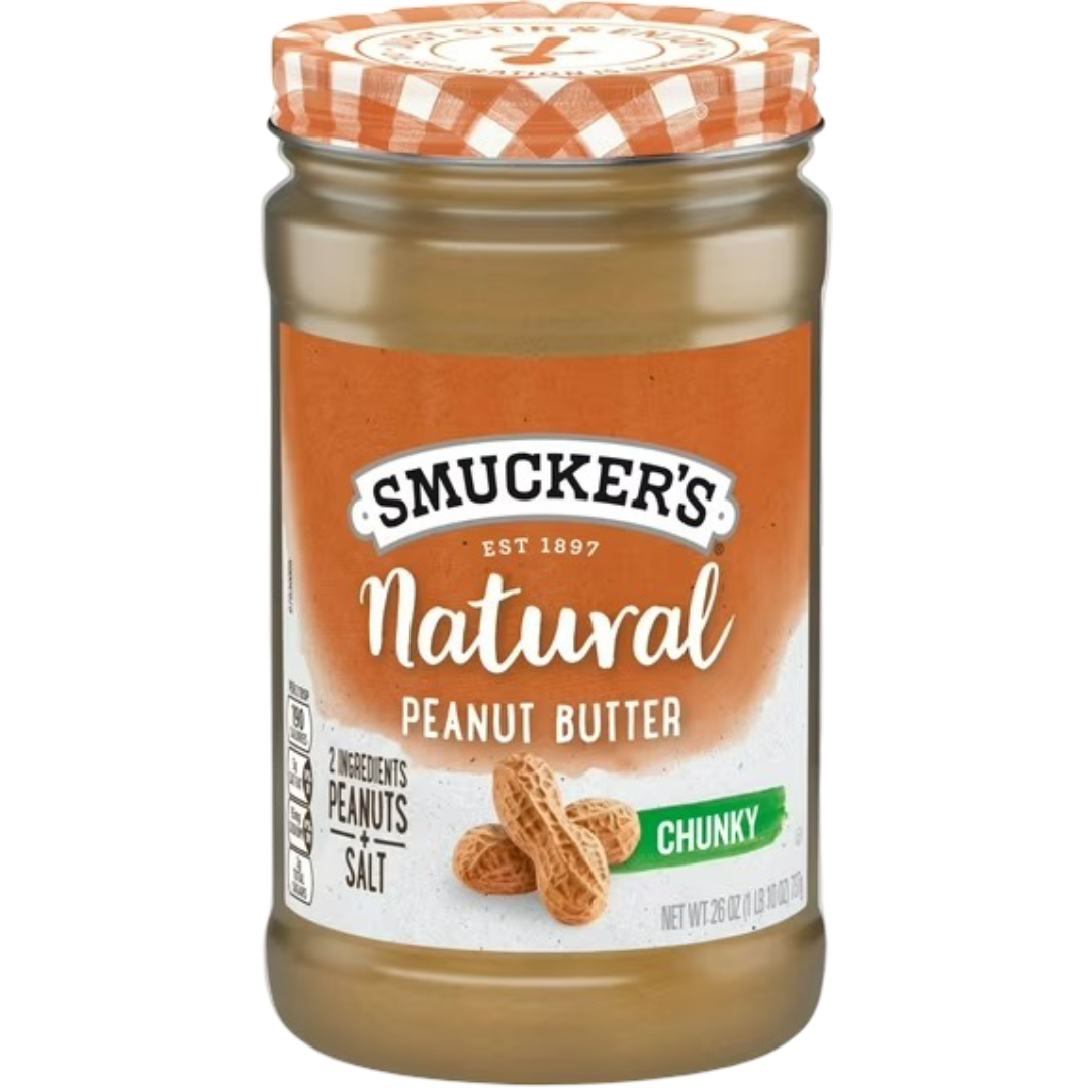 Smucker’s Natural Chunky Peanut Butter, 26oz