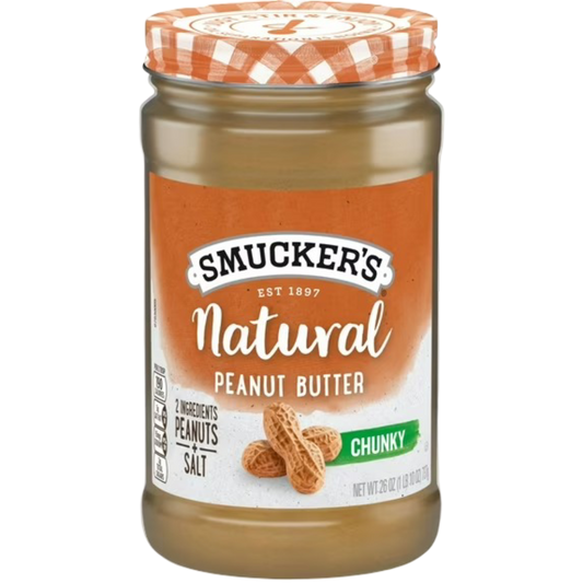 Smucker’s Natural Chunky Peanut Butter, 26oz