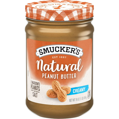 Smucker’s Natural Creamy Peanut Butter, 16oz