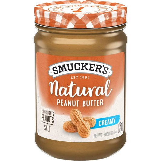 Smucker’s Natural Creamy Peanut Butter, 16oz
