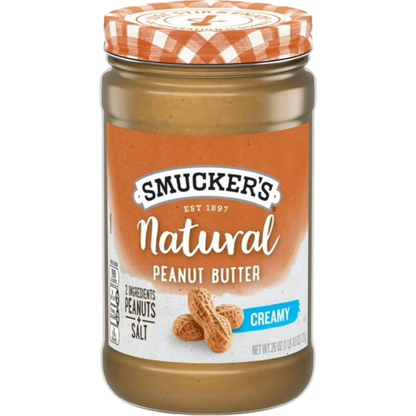 Smucker’s Natural Creamy Peanut Butter, 26oz