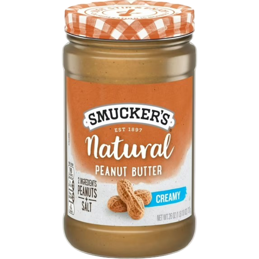 Smucker’s Natural Creamy Peanut Butter, 26oz