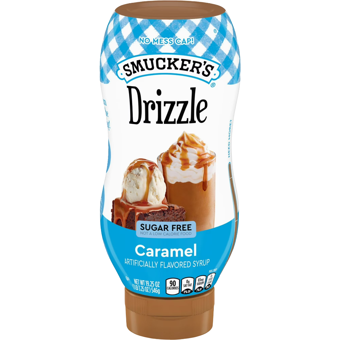 Smucker’s Drizzle Sugar Free Caramel Artificially Flavored Syrup, 19.25oz