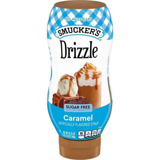 Smucker’s Drizzle Sugar Free Caramel Artificially Flavored Syrup, 19.25oz