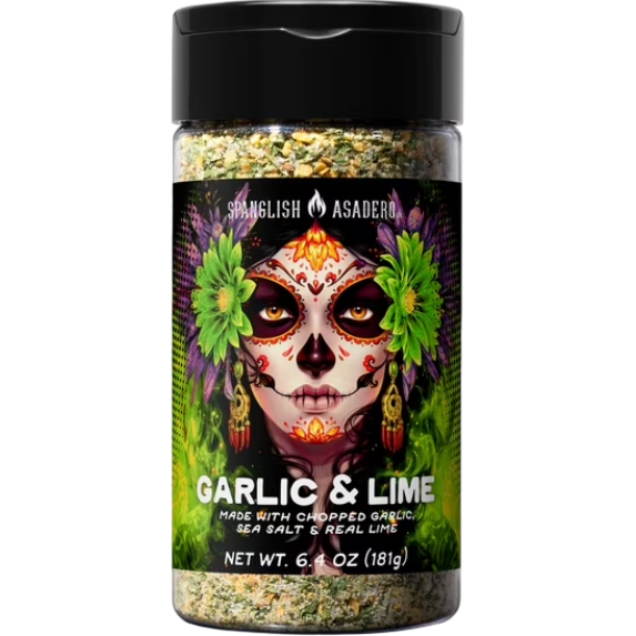 Spanglish Asadero Garlic & Lime Seasoning Blend, 6.4 oz
