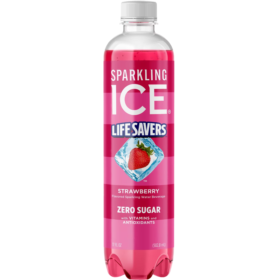 Sparkling Ice Life Savers Strawberry Sparkling Water 17 fl oz