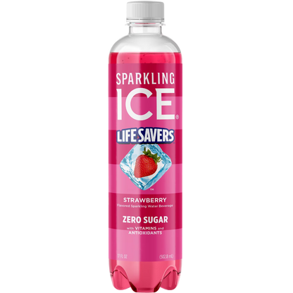 Sparkling Ice Life Savers Strawberry Sparkling Water 17 fl oz
