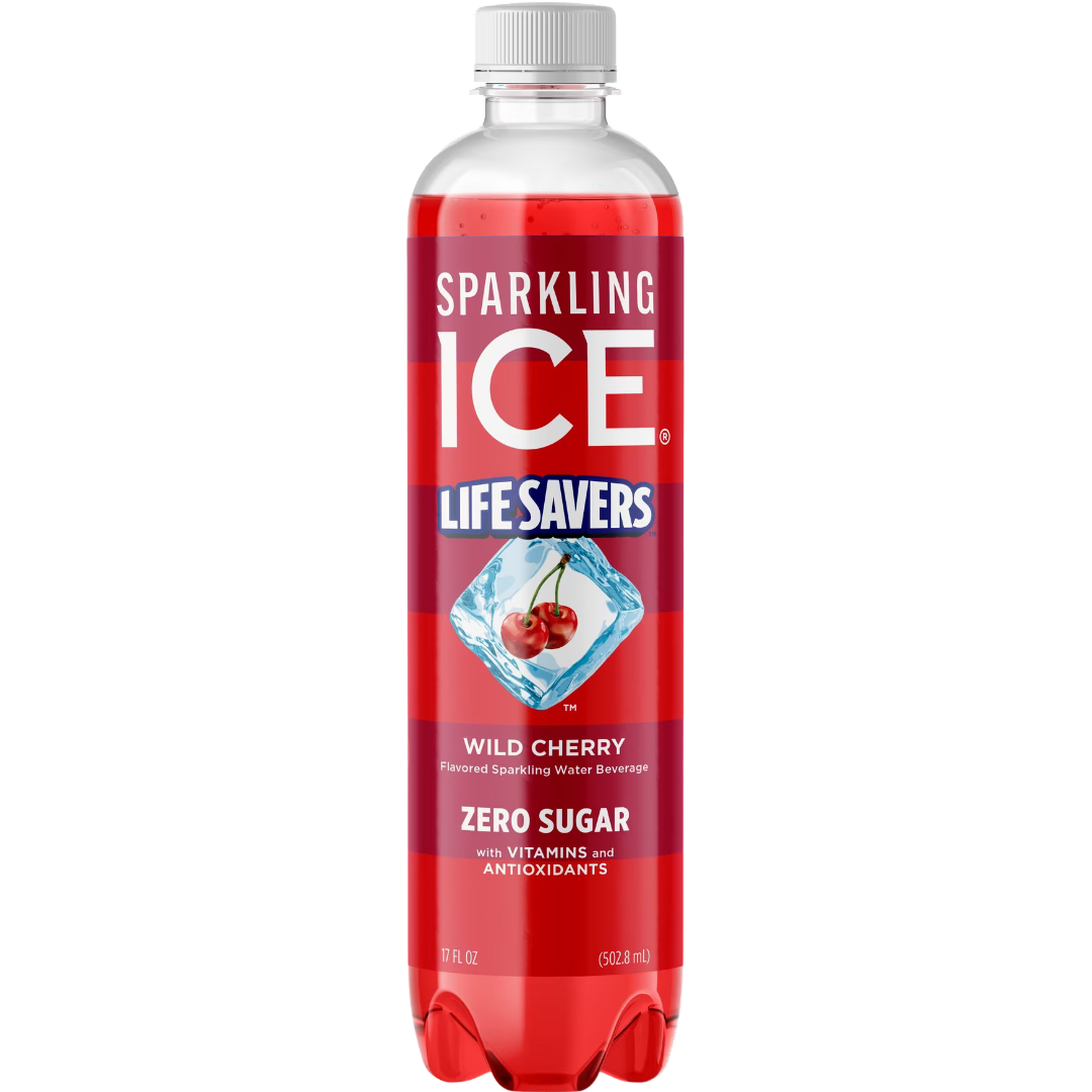 Sparkling Ice Life Savers Wild Cherry Sparkling Water 17 fl oz