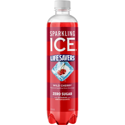Sparkling Ice Life Savers Wild Cherry Sparkling Water 17 fl oz
