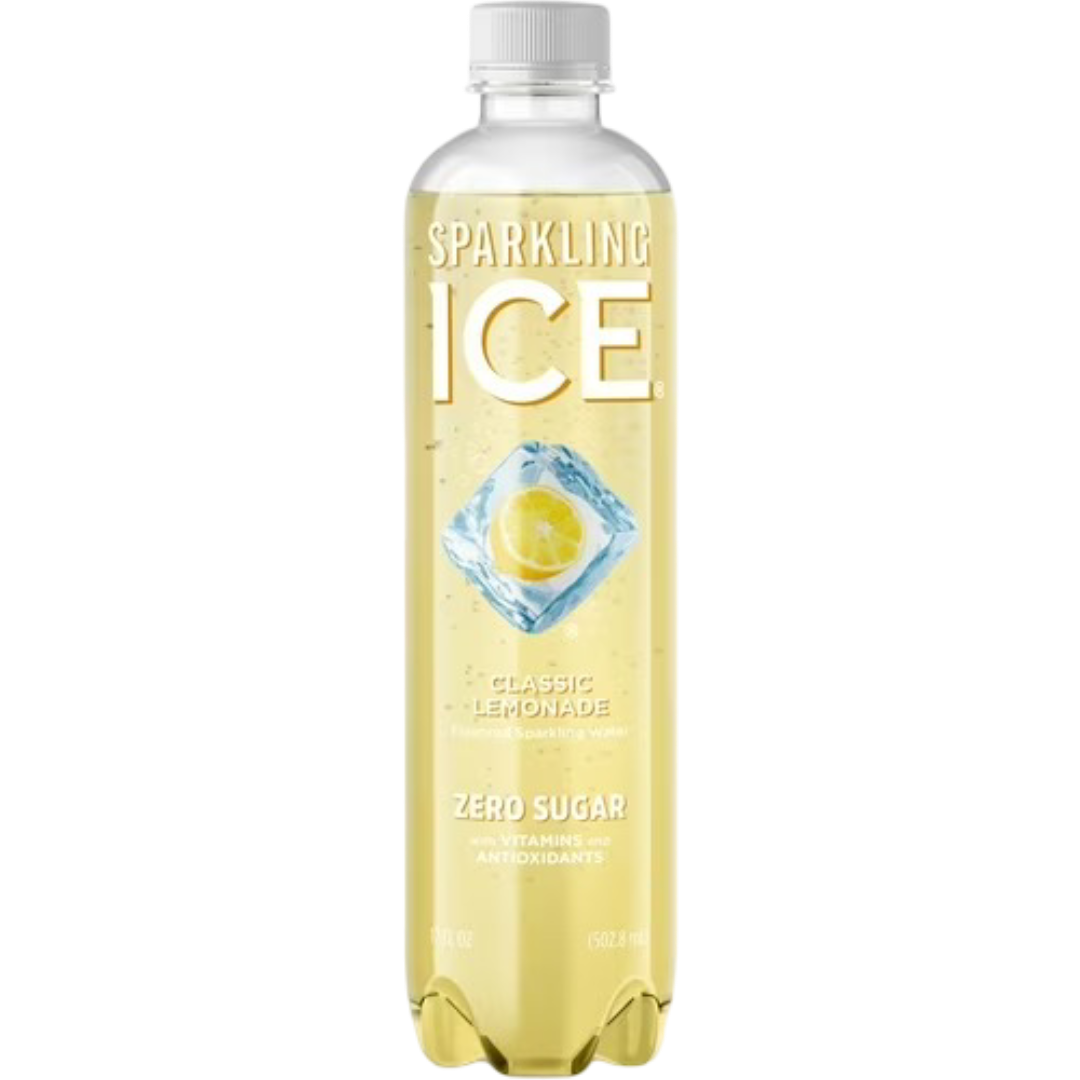 Sparkling Ice Naturally Flavored Sparkling Water, Classic Lemonade, 17 fl oz