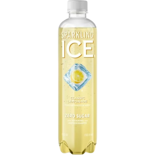 Sparkling Ice Naturally Flavored Sparkling Water, Classic Lemonade, 17 fl oz