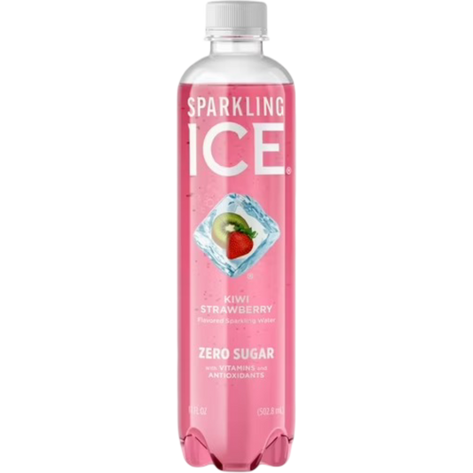 Sparkling Ice Naturally Flavored Sparkling Water, Kiwi Strawberry, 17 fl oz