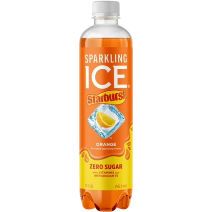 Sparkling Ice STARBURST Orange Flavored Sparkling Water, 17 fl oz