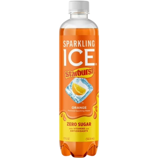 Sparkling Ice STARBURST Orange Flavored Sparkling Water, 17 fl oz