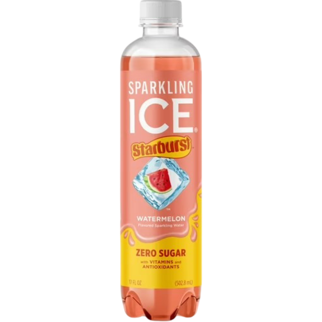 Sparkling Ice Starburst Watermelon Flavored Sparkling Water, 17 fl oz