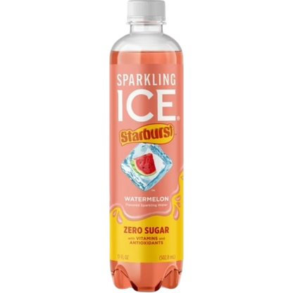 Sparkling Ice Starburst Watermelon Flavored Sparkling Water, 17 fl oz