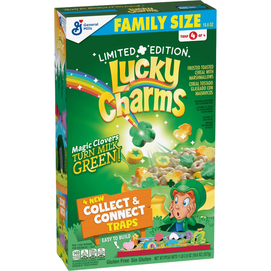 Lucky Charms St. Patrick's Day Cereal Family Size, 18.6 oz