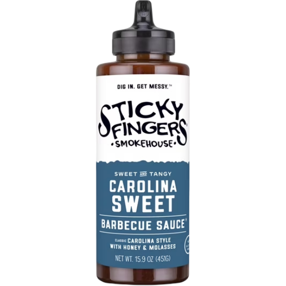 Sticky Fingers Smokehouse Carolina Sweet Barbecue BBQ Sauce, 15.9 oz