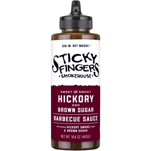 Sticky Fingers Smokehouse Hickory & Brown Sugar Barbecue BBQ Sauce, 16.4 oz