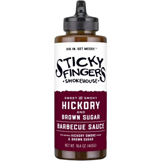 Sticky Fingers Smokehouse Hickory & Brown Sugar Barbecue BBQ Sauce, 16.4 oz
