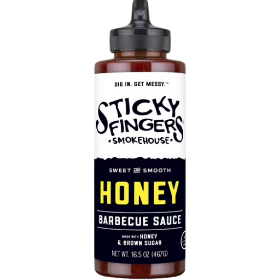 Sticky Fingers Smokehouse Honey Barbecue BBQ Sauce 16.5 oz