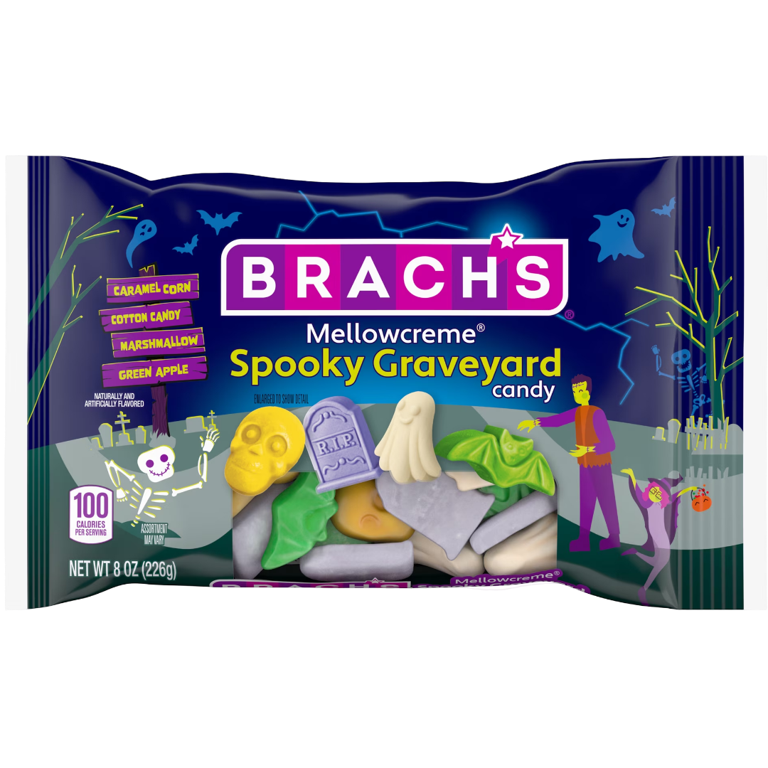 Brach's Mellowcreme Spooky Graveyard Halloween Candy, 8 oz