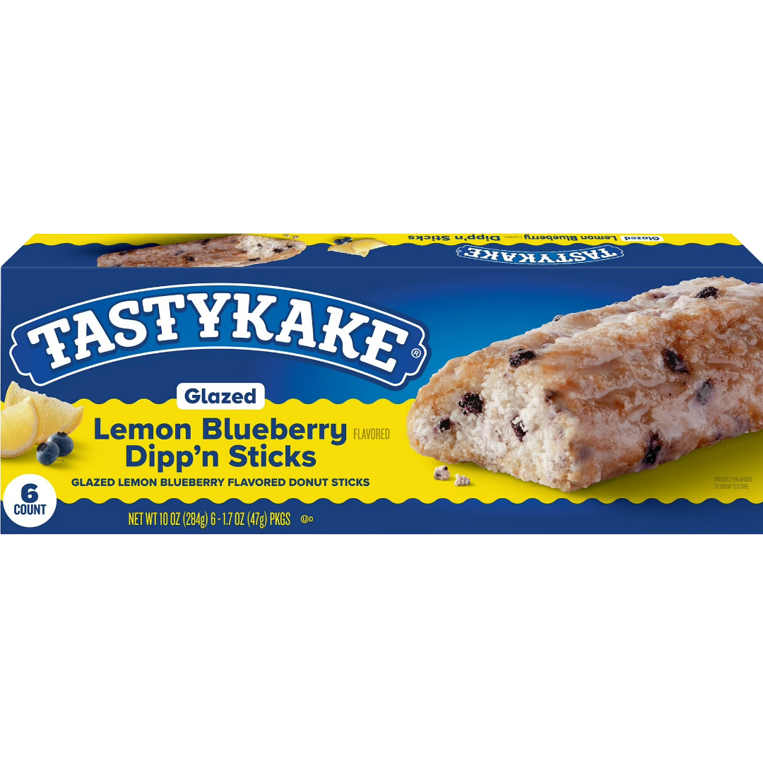 Tastykake Glazed Lemon Blueberry Dipp'n Sticks, 10 oz