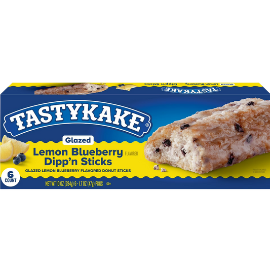 Tastykake Glazed Lemon Blueberry Dipp'n Sticks, 10 oz