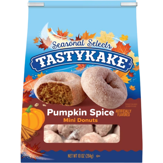 Tastykake Pumpkin Spice Flavored Mini Donuts, 10 oz