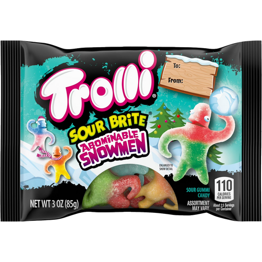 Trolli Sour Brite Abominable Snowmen Gummy Candies, 3 oz